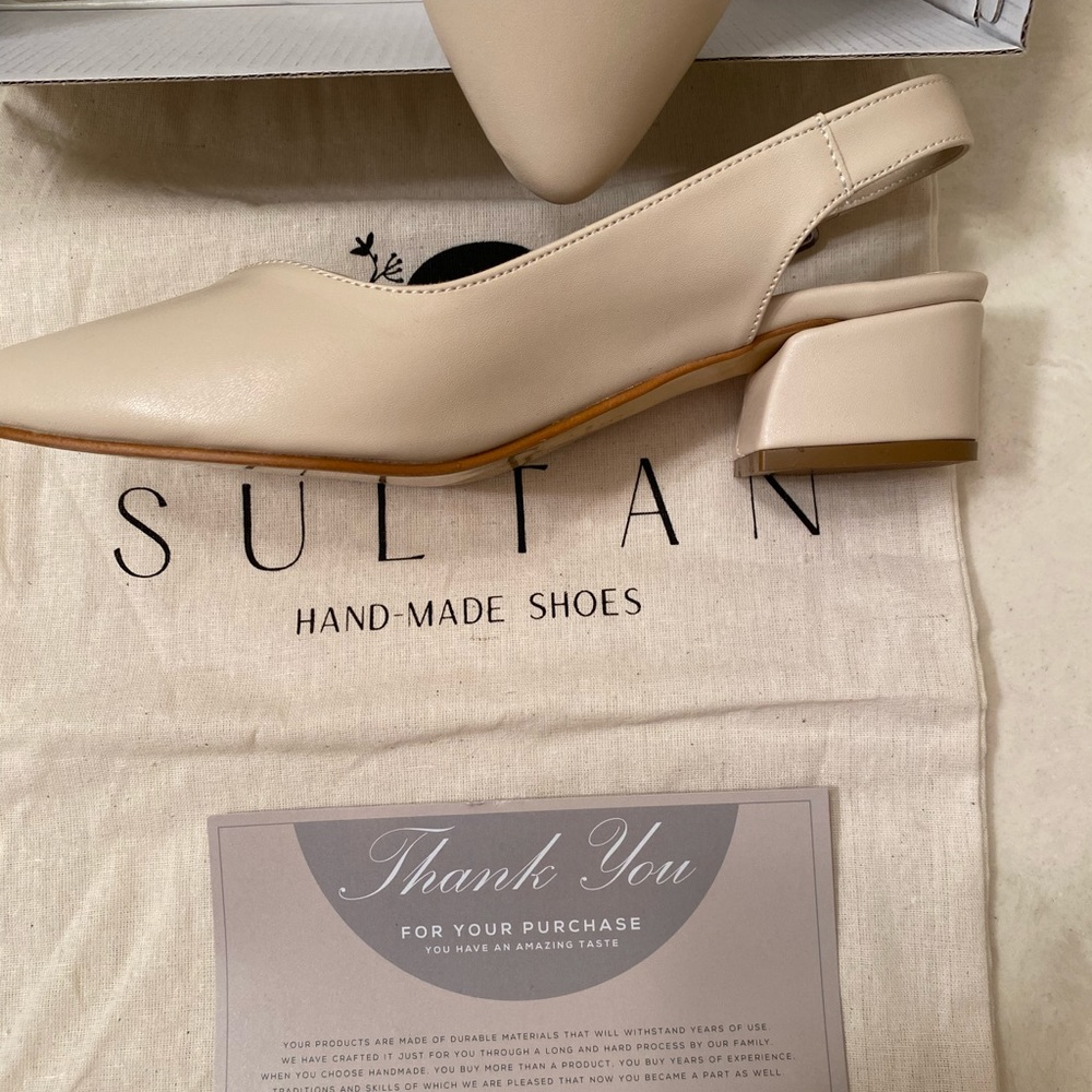 Bridal shoes custom handmade Beige 7US